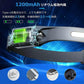 ヘッドライト 充電式 ヘッドランプ センサー機能 LED ヘッドライト USB type-c充電 1200mAh大容量バッテリー 5種点灯モード 高輝度 270°広角照明 w590