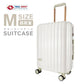 【ホワイト】【Mサイズ】スーツケース キャリーケース Mサイズ 軽量 大型 キャリーバッグ 受託手荷物 60L 4泊 5泊 6泊 TSAロック おしゃれ かわいい 旅行かばん 旅行 修学旅行 旅行用品 女子旅