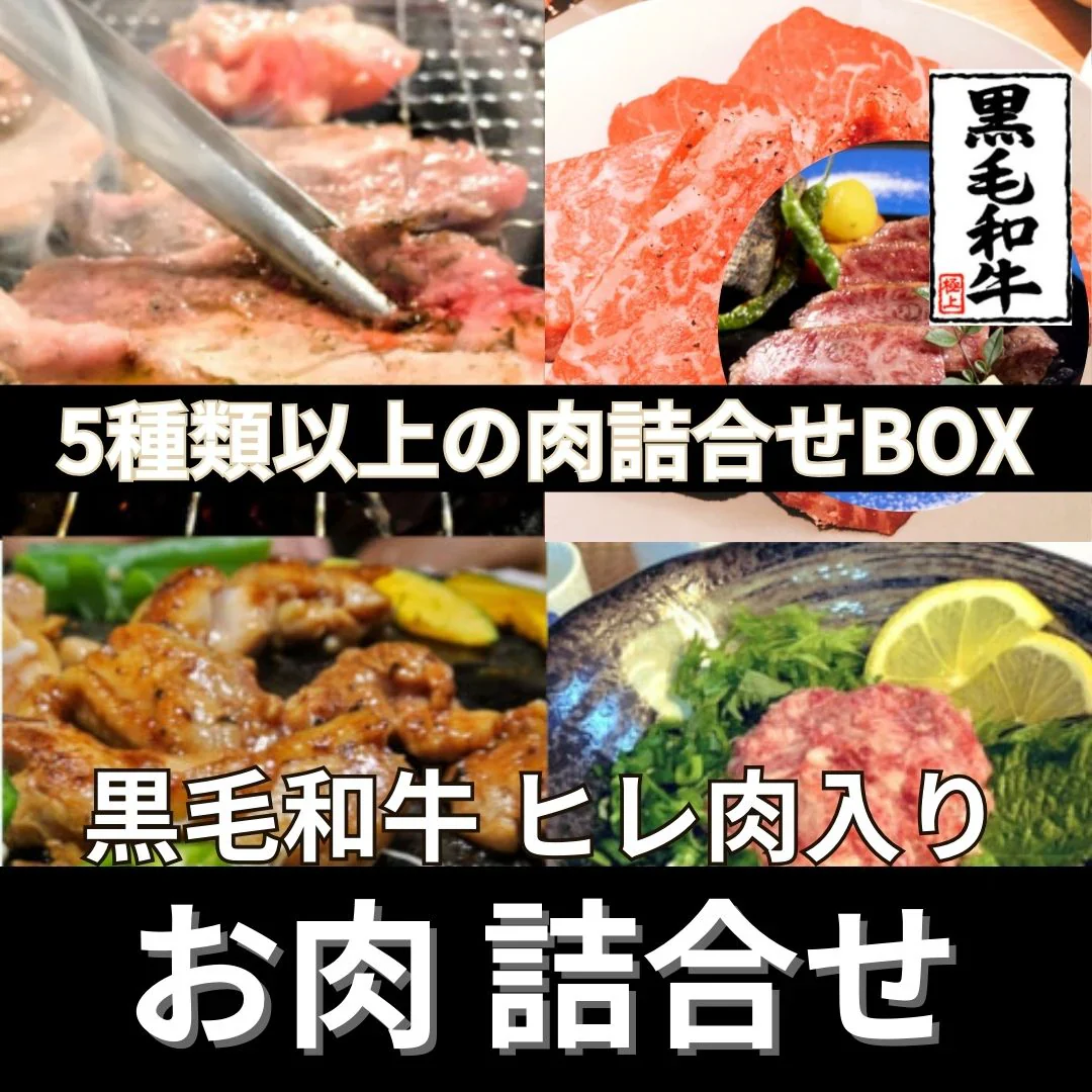 黒毛和牛ヒレ入り【5種以上詰合せBOX】12,000円相当