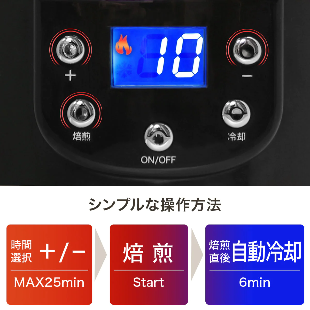 コーヒー焙煎機 SY-121N