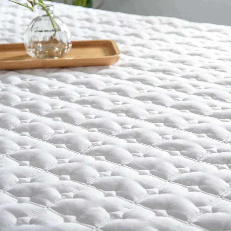 【ロングサイズ】四季通用ベッドカバー＆枕カバー マットレス ボックスシーツ 2カラー 丸洗える ゴムつき 綿100％ マットレスカバー キルティング