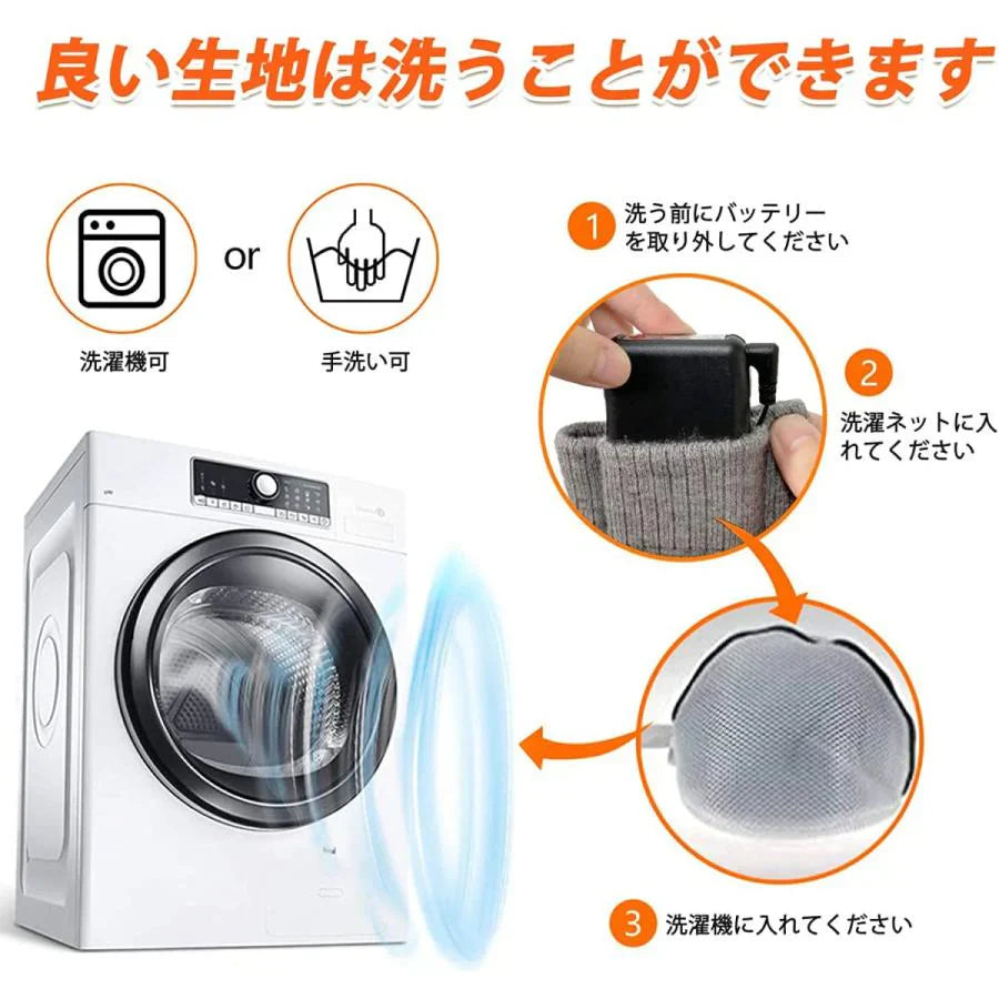 即納商品 電熱ソックス 電気靴下 4000mAh 最高65℃ 両面発熱 5-9時間持続使用 USB充電式 水洗い可 ヒーター バッテリー付属 暖かい靴下 厚手 冬用 防寒 保温 w291A(ブラック)
