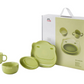ストウブ ベビー＆キッズ テーブルウェアセット グリーン| STAUB 赤ちゃん用 食器 皿  マグ セラミック  子ども用 食器セット ギフト お祝い 出産祝い 陶器 食器 動物 どうぶつ デザイン プレート