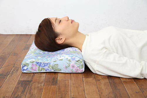 【花柄ピンク】磁気枕 夢 カバー付 枕 まくら 肩こり ピンク ブルー 花柄 32×48cm 磁石 磁気 メンズ レディース ペア 磁気枕 肩こり 首こり 波形 ウェーブ