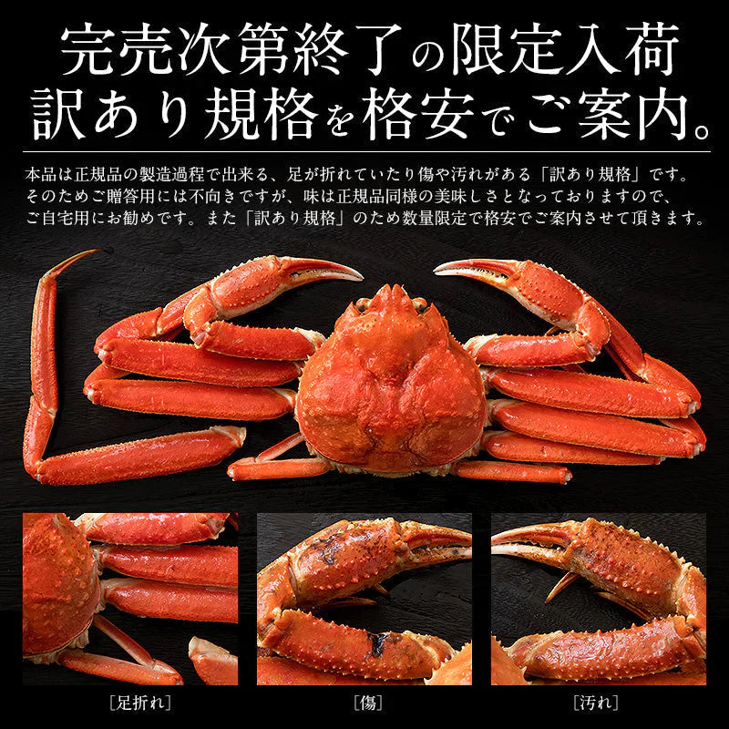 3kg 訳ありズワイガニ姿