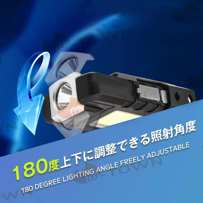 ledライト高輝度 明るい ヘッドランプ へっとライト 電量ディスプレイ可能 大容量バッテリー 角度調節可能 長時間使用 軽量 防水 防災 アウトドア キャンプ ｗ609A(ブラック)