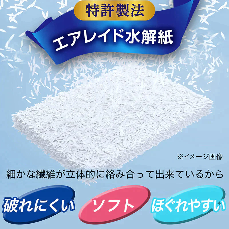 激落ちくん クリンぱ トイレクリーナー 大判 厚手タイプ （10枚 × 12個）詰まりにくい流せるトイレシート