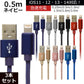 【3本セット】【0.5m】【ネイビー】iPhone 充電 ケーブル 断線しにくい 急速充電 2m 1.5m 1m 50cm 25cm データ 充電器 Lightningケーブル ライトニングケーブル スマホ アイフォン usb iPad iPhone 13 12 SE3 SE2 11 XS MAX X XR Pro Max mini