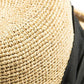 【フリー57.5-59.5cm-ナチュラルブルー】【商品名：紐付きリボンラフィアハット】