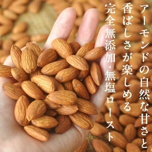 無添加・無塩　カリフォルニア産ローストアーモンド500g20袋まで1配送でお届け北海道・沖縄・離島は送料無料の対象外［賞味期限：製造から120日間］［送料無料］［税別］