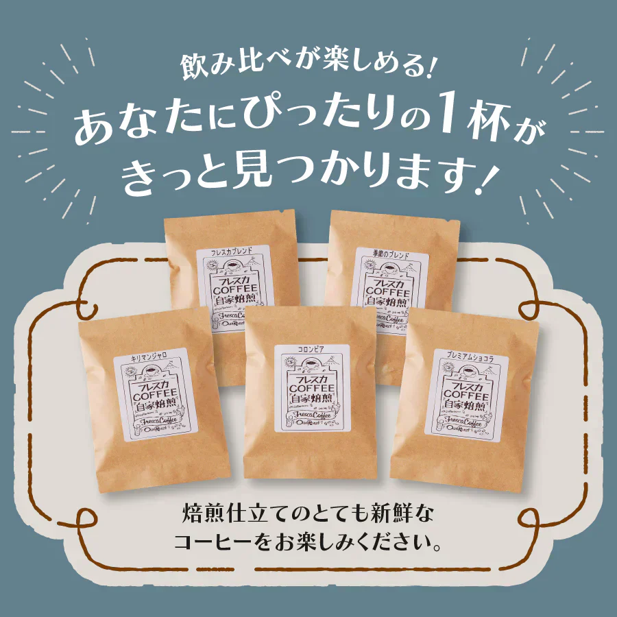 【季節のﾌﾞﾚﾝﾄﾞ】フレスカコーヒー（粉） 50g