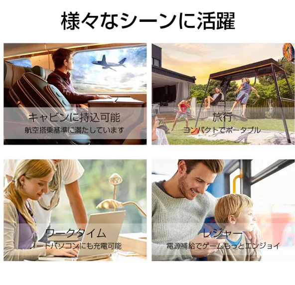 「在庫処分商品」「ホワイト」モバイルバッテリー 20000mAh 10W 2台同時充電 持ち運び充電器 ios/Android対応 USB-C スマホ充電器 携帯バッテリー 持ち運び便利 PSE認証済み