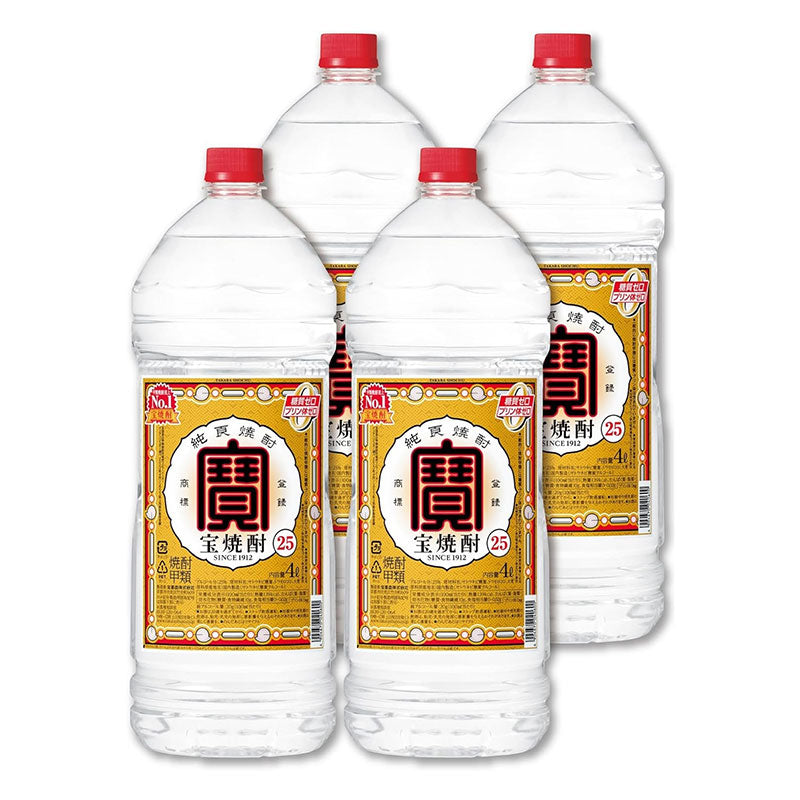 宝酒造 宝焼酎 25度 4000ml 4L×4本/1ケース