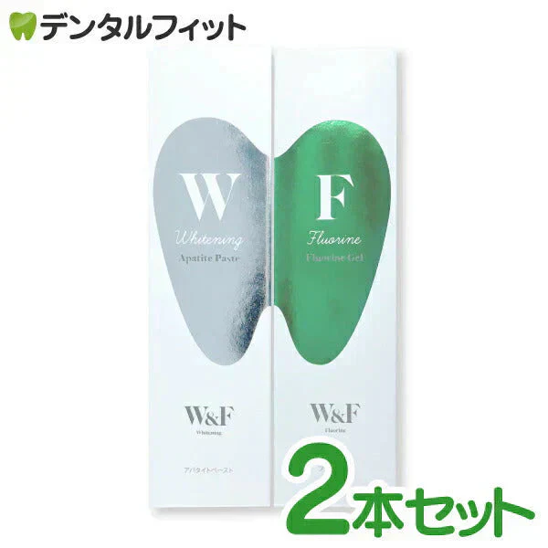 W & F 薬用ハミガキ CA-a[ホワイトニングペーストa]+CF-a[フッ素ジェルB] 各1本(50g) ベーシックセット(計2本100g) バイオアパタイト ホワイトニング【メール便送料無料】