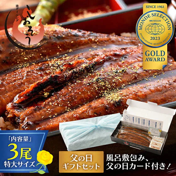 【父の日ギフトセット】 鰻 うなぎ 蒲焼き 国産鰻 無頭 国産 特大サイズ 約200g×3尾 【6/15出荷、6/17～6/18お届け】 ウナギ 食べ物 国産ウナギ グルメ うなぎの蒲焼 鰻の蒲焼 うなぎ蒲焼 国産うなぎ 旬の味覚 ウナギ蒲焼き 贈り物 贈答 化粧箱 送料無料 父の日 プレゼント2023 花以外 実用的 母の日ギフト