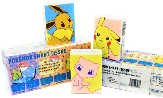 4層フルールプチ/ポケモン柄(ピカチュウ・イーブイ・ミュウ)　［ 8枚入×30個セット ］　携帯用ペーパータオル　ポケットティッシュ　使い捨てハンカチ　紙ナフキン　送料無料