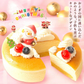 【Xmasケーキ】 サンタさんのスフレチーズケーキ【おいもや】 5号・3～4人用 クリスマスケーキ XM