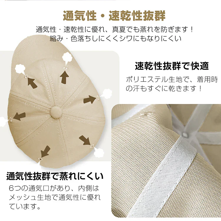 キャップ 帽子 プロテクター 簡易保護 あご紐付き 男女兼用 軽量 アウトドア 軽作業 乾きやすい アジャスター キャンプ ガーデニング おしゃれ シンプル