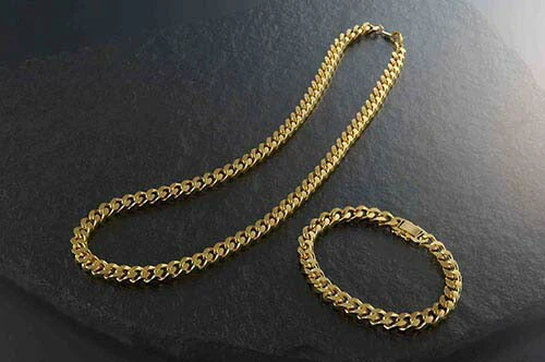 極太喜平ネックレス・ブレスレットセット[ ブレスレット ネックレス 喜平アクセサリー 喜平チェーン 喜平ネックレス 喜平ブレスレット 健康 メンズ メンズアクセサリー プレゼント ギフト 父の日 還暦祝い 国産 日本製 送料無料 ]