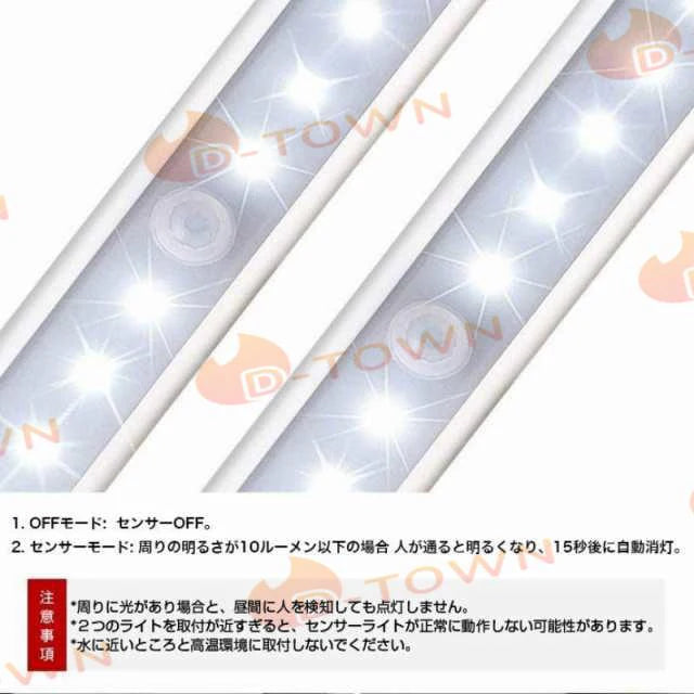 LED人感センサーライト LED人感センサーライト 10LEDランプ 調整可能 USB充電式 省エネ 超寿命　高輝度 両面テープ 磁石マグネット付き 階段 足元灯 w013A(ホワイト)