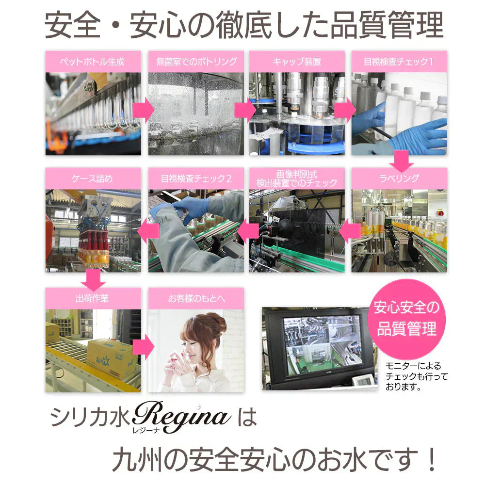 シリカ水 525ml 40本 シリカウォーター 天然水 天然シリカ ミネラルウォーター 美ウォーター ケイ素水 水 軟水 レジーナ 国産 大分県産