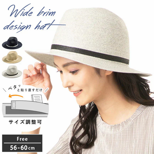 【フリー56-60cm-ライトグレー】【商品名：12DA中折れHAT】