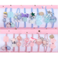 (ブルー)ヘアアクセサリー　ヘアゴムセット　8本　キッズ　女の子　子供用　かわいい　ピンク　ブルー　パール　花　★　髪飾り　クリスマス　プレゼント　小学生