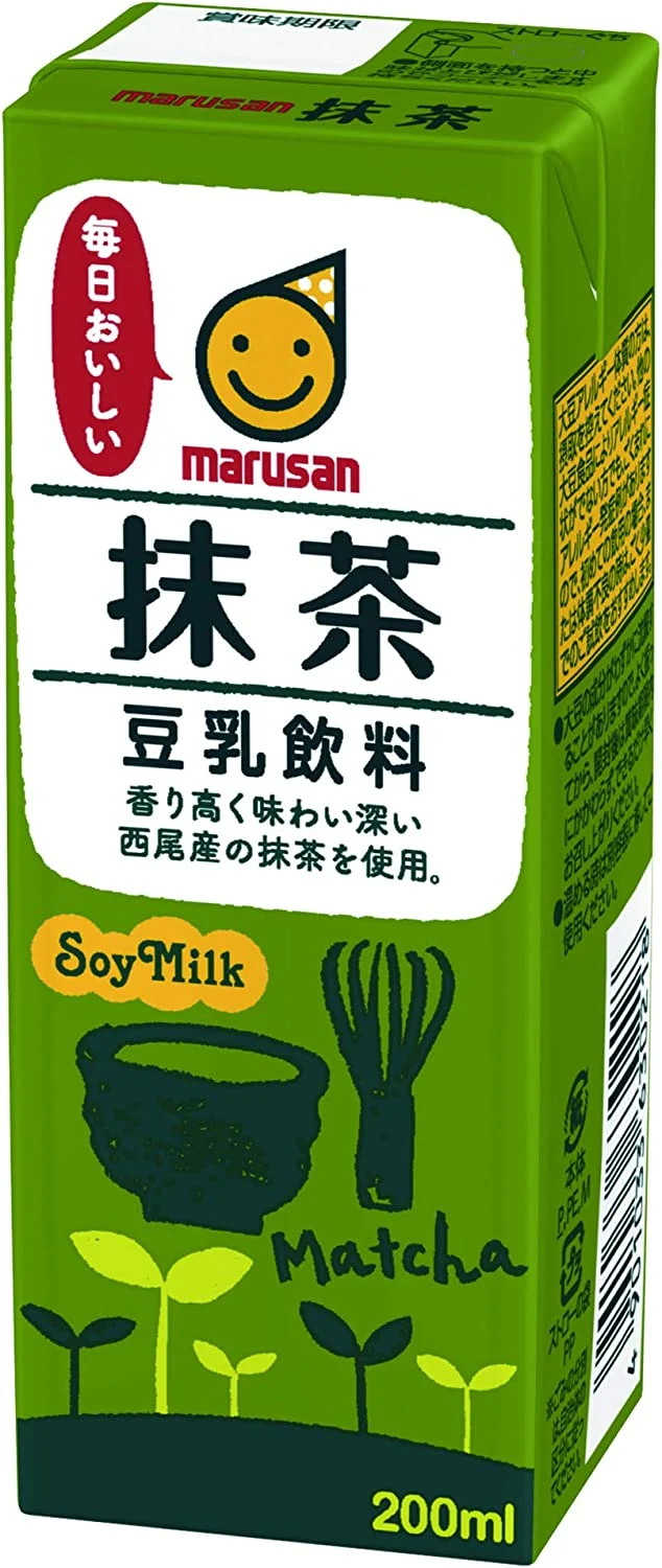 【送料無料】マルサンアイ 豆乳飲料 抹茶 パック 200ml×2ケース/48本