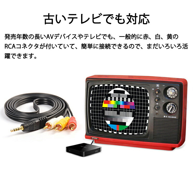 RCAケーブル 3.5mmオス RCAオス 赤白黄3端子 1.5m 変換ケーブル 4極 3.5mm AUX 端子 変換アダプタ 1.5m AV 2Pin スピーカー アンプ 設備の接続