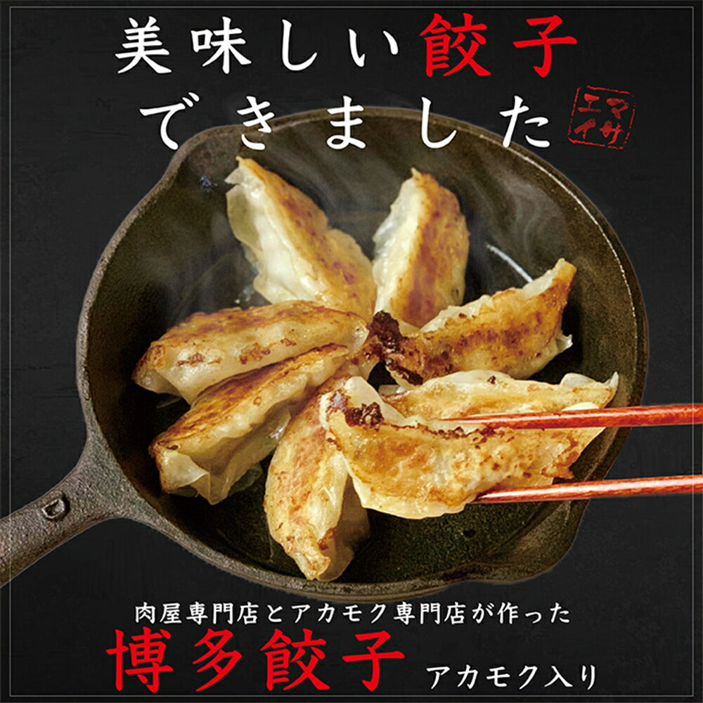 玄界灘産・あかもく入り博多餃子 2個【送料込み】