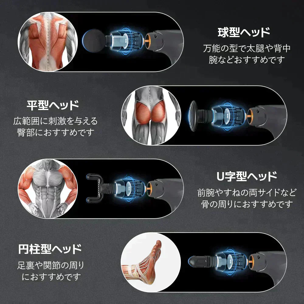 メーカー1年保証 ハンディマッサージャー 静音設計 マッサージ 耐圧力 癒し マッサージ機 持ち運び便利 筋肉痛 リラクゼーション 背中ほぐし 実用的 リラックス SAMD02GY