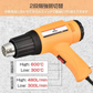 ヒートガン 超強力 ホットガン 1800W 600℃ 工具 DIY シュリンク フェンダー曲げ ステッカー剥がし 熱処理 PSE認証済 風量切替機能付き 2段階