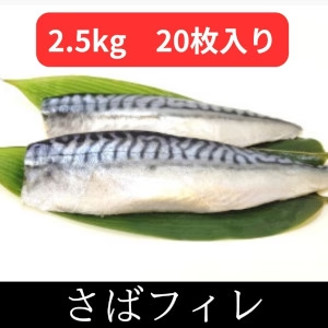サバフィレ/三枚おろし　40枚/5kg　ノルウェー産　ＩＱＦ急速凍結