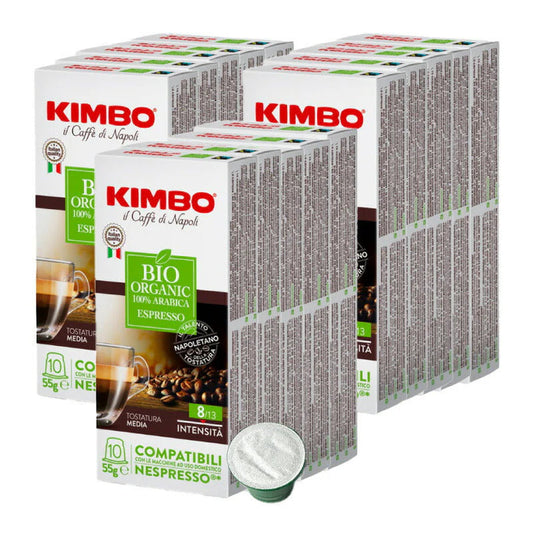 KIMBO キンボ イタリア産 ネスプレッソ 互換 カプセルコーヒー オーガニック×15箱（150カプセル）【2?3営業日以内に出荷】[送料無料]  コーヒー イタリア 珈琲 コーヒー豆 ホットコーヒー アイスコーヒー NESPRESSO ブラックコーヒー 無糖
