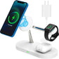 ワイヤレス充電器 5in1 ワイヤレス 充電器 3in1 最新版 iphone 急速充電 Qi対応 置くだけ 15W 充電スタンド iphone多機種対応Androidシリーズ/Type-Cシリー  w230A(ブラック)
