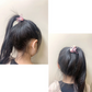 (ブルー)ヘアアクセサリー　ヘアゴムセット　8本　キッズ　女の子　子供用　かわいい　ピンク　ブルー　パール　花　★　髪飾り　クリスマス　プレゼント　小学生