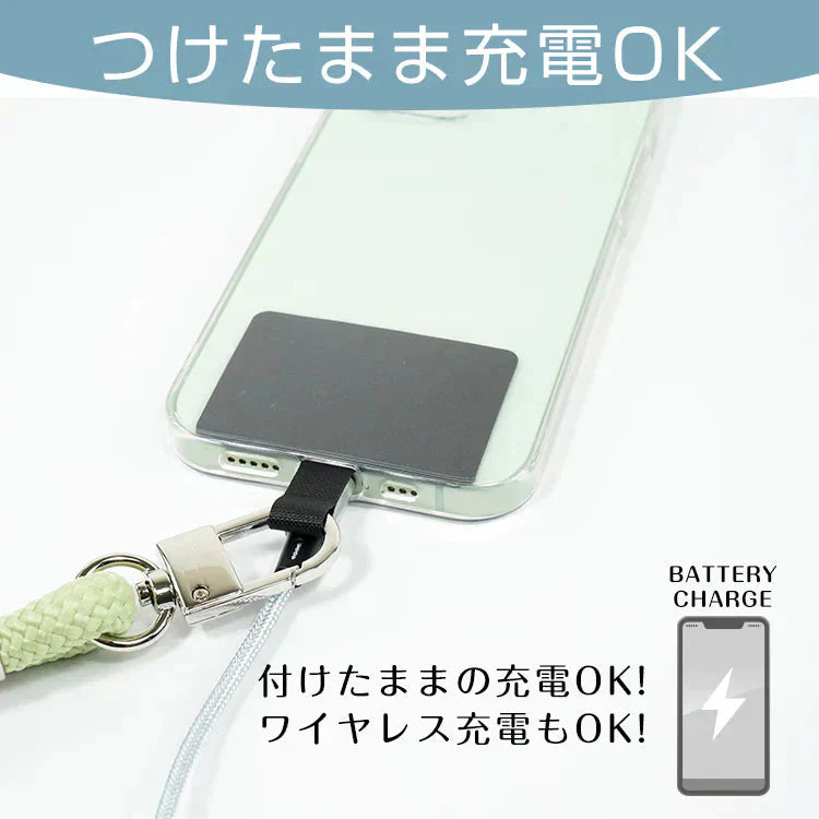 ストラップホルダー 「ブラック」 スマホショルダー スマホストラップ ストラップホルダー ロープストラップ mb151-7
