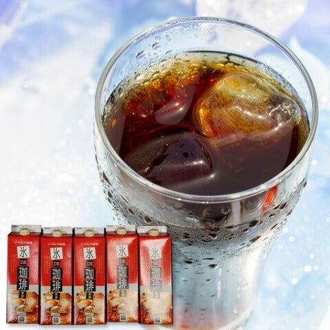 佐賀県名産品 いづみや珈琲　氷DE珈琲リキッドコーヒー1000ｍｌ無糖５本入りギフトセット