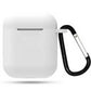 airpods1 グレー airpods2 対応 エアーポッズ エアポッツ 1/2 ケース カバー シリコン かわいい キズ防止 耐衝撃 全面保護 紛失防止 8色あり