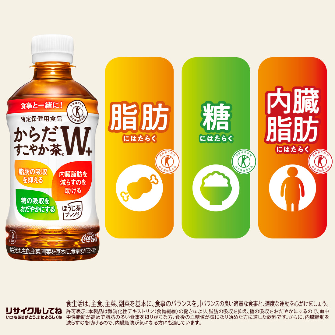 コカ・コーラ からだすこやか茶W 350ml×2ケース/48本