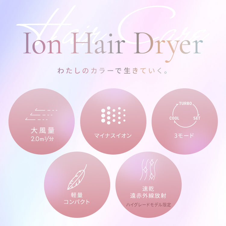 【カートアップNG】【オフホワイト】ドライヤー 大風量 マイナスイオン イオンドライヤー  ヘアドライヤー ミコラ 冷風 軽量 コンパクト 折りたたみ 収納 ヘアケア 美容家電 ダークグレー オフホワイト ラベンダー ピンク MiCOLA アイリスオーヤマ HDR-M101