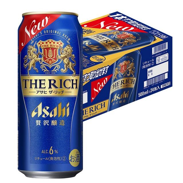 アサヒ ザ リッチ 6％ 500ml×１ケース/24本
