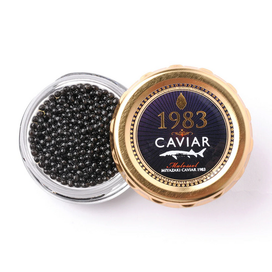 宮崎キャビア1983 & 1983 J.CAVIAR プレミアムキャビア20g×3種食べ比べ セット キャビア 国産 日本航空ファーストクラス機内食【送料込み】