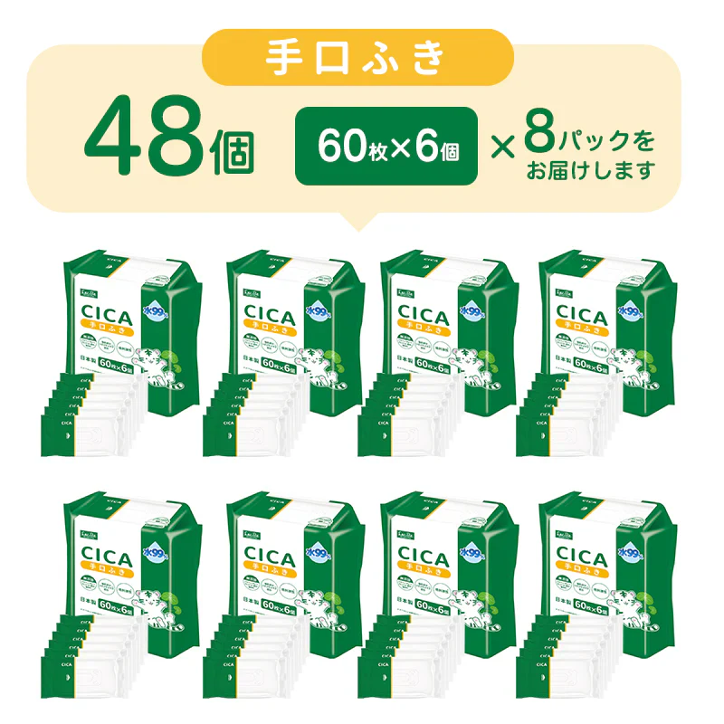 ＣＣ水９９手口ふき６０枚×6　８P　ケース販売