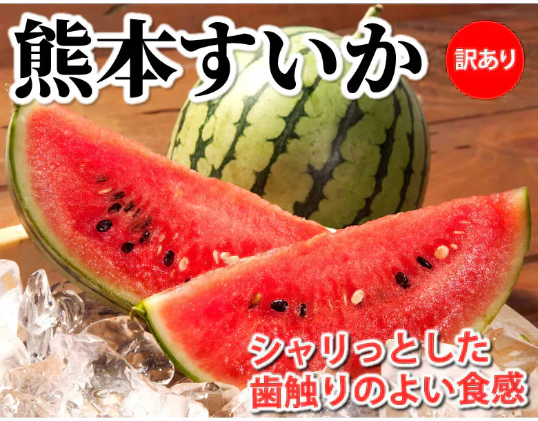 すいか 送料無料 訳あり 熊本すいか 大玉すいか 2玉 (計約9kg～10kg）1玉辺り（約4.5～5kg） M～L 大玉すいか お取り寄せ お取り寄せグルメ 熊本県産 すいか 西瓜 フルーツ
