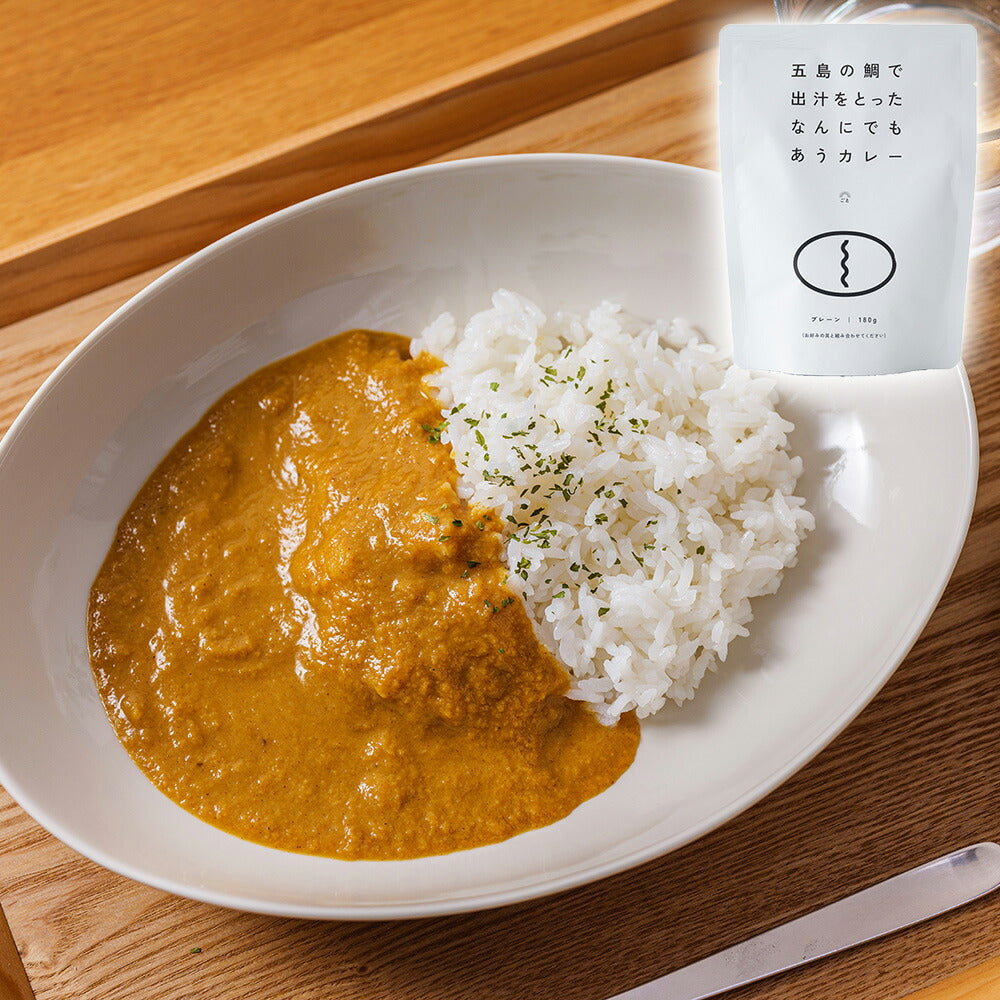 五島の鯛で出汁をとったなんにでもあうカレー プレーン・チーズ・チキン・ビーフ・ポークの5種セット（パウチ）【お届け不可地域：北海道・沖縄・離島】