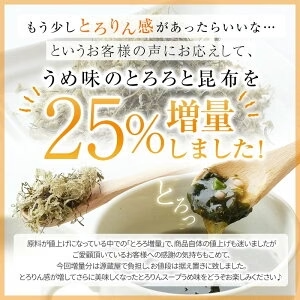 [大袋]とろりんスープ昆布と海藻 うめ味 [100杯分]　200g×2袋 即席スープの素 お徳用
