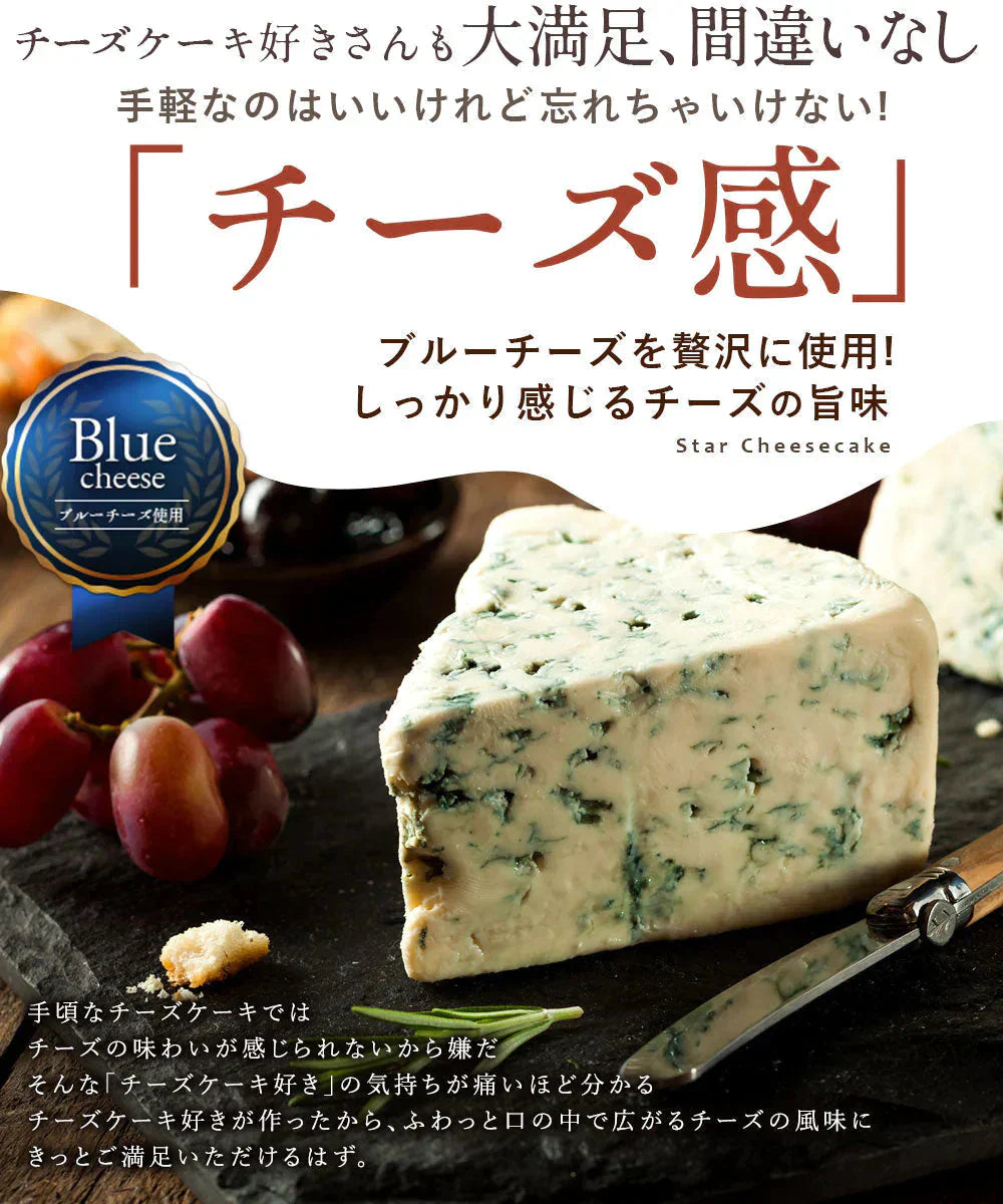 【15営業日以内に出荷】チーズケーキ　送料無料 【ふわふわ触感ブルーチーズ】スターチーズケーキバー10本セット  [  詰め合わせ ギフト スイーツ 焼き菓子 セット 人気 ランキング 通販 お取り寄せ おしゃれ プレゼント プチギフト お菓子 かわいい  ]