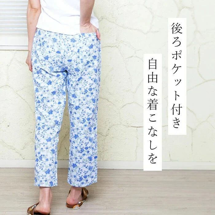 【Lサイズ】パジャマ パンツのみ 下のみ 3枚組 ステテコ レディース 女性 綿100% M/L/LL/3L/4L/5L 春夏 ゆったり 涼しい ルームウェア 入院 パジャマ