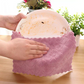 (ピンク+パープルセット)キッチンクロス 4枚セット 食器用　両面 ダブルカラー 布巾 学校用 ハンドタオル 速乾 吸水タオル マイクロファイバー